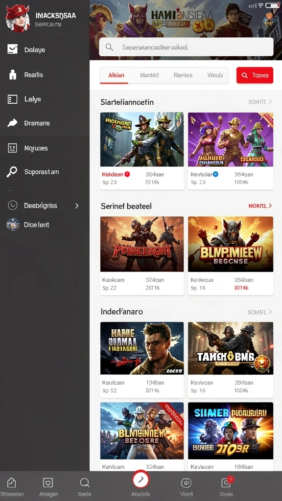 Tampilan utama aplikasi rmastoto App APK Terbaru yang intuitif dan efisien.