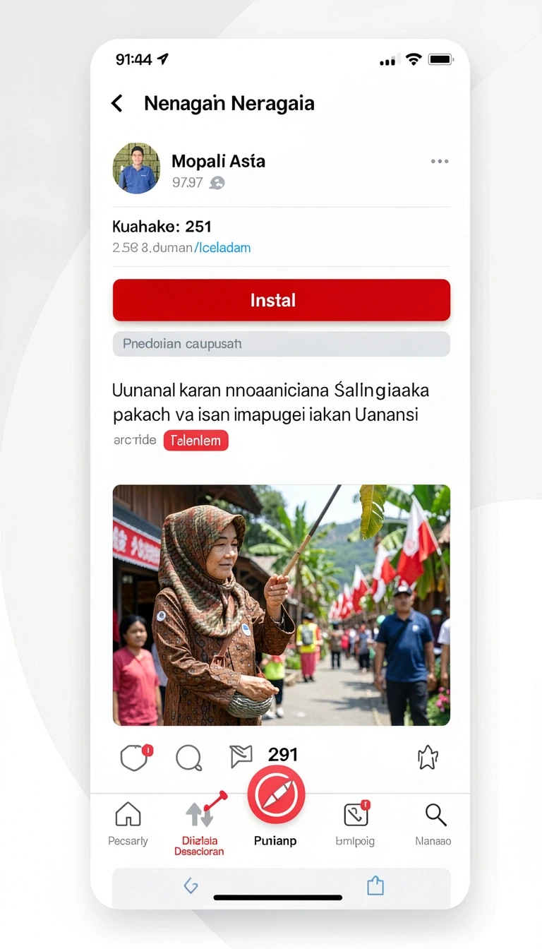 Tampilan utama aplikasi Panduan Instalasi Aplikasi h891 di Android yang intuitif dan efisien.