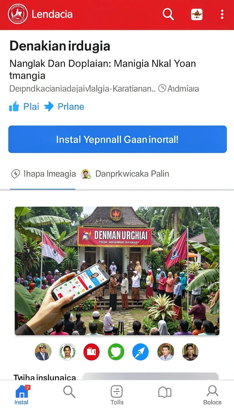 Tampilan utama aplikasi Aplikasi kawi777 Terbaru dengan Fitur Terbaik yang intuitif dan efisien.