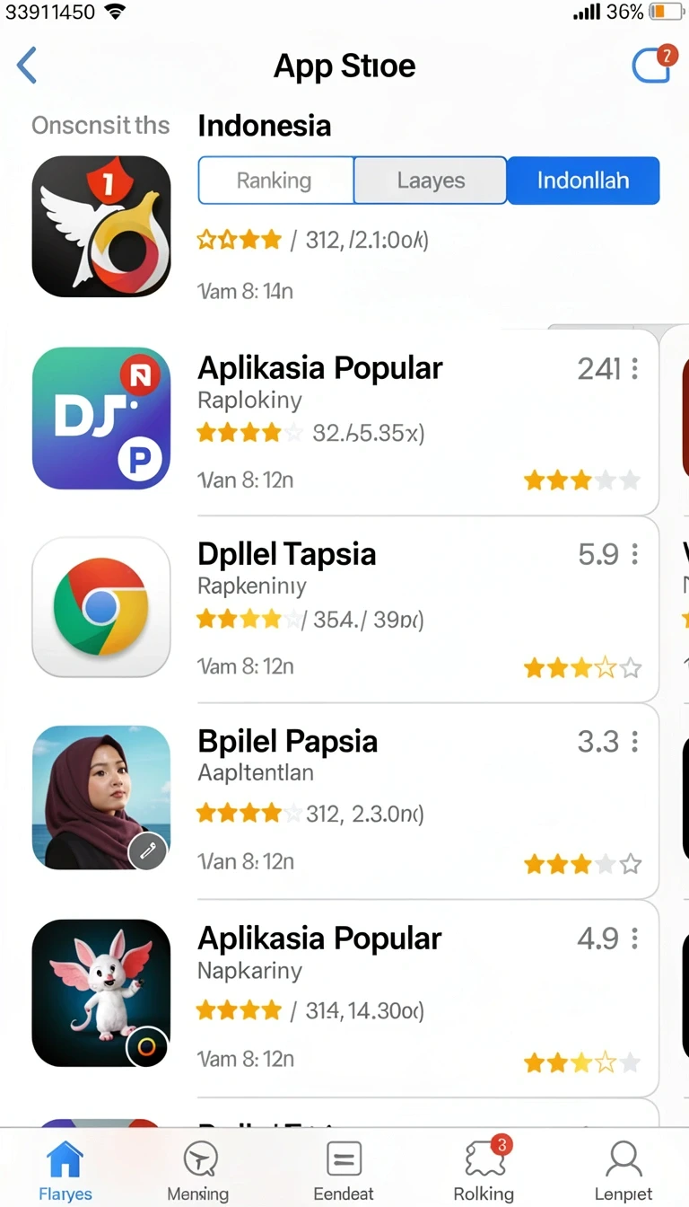Tampilan utama aplikasi in88 App APK Terbaru yang intuitif dan efisien.