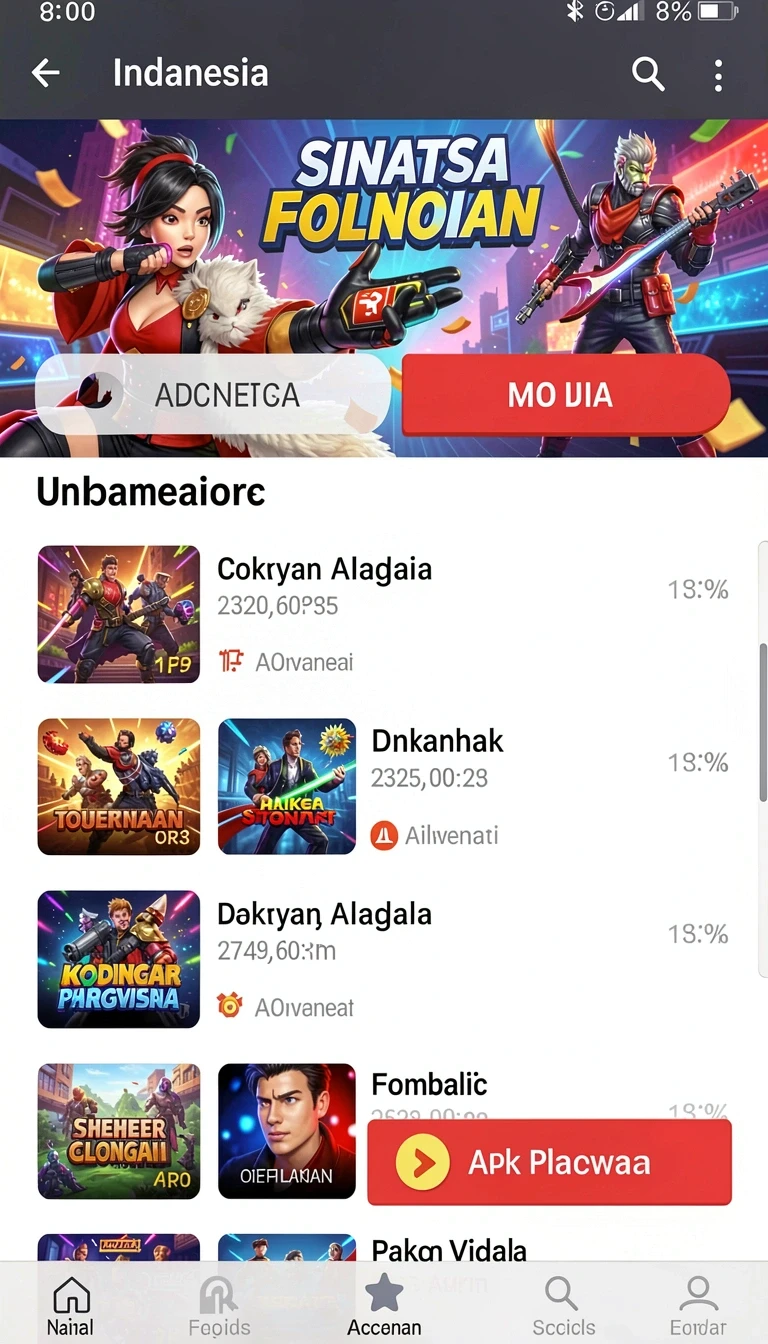 Tampilan utama aplikasi Download Aplikasi rejekipop Terbaru untuk HP Android yang intuitif dan efisien.