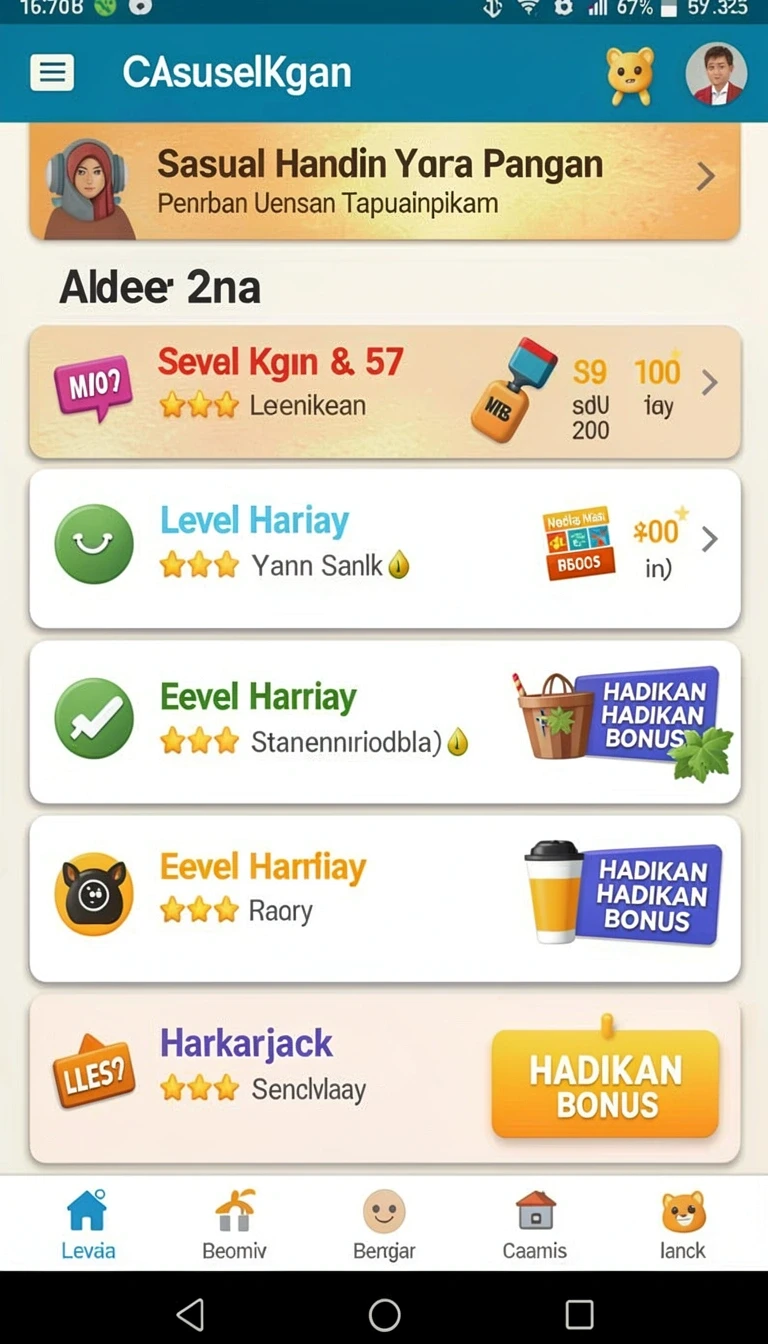 Tampilan utama aplikasi Download macantoto APK untuk Android yang intuitif dan efisien.